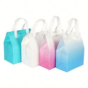 Bolsa Térmica Desechable de Aluminio para Llevar Café y Pasteles, con Aislamiento Térmico, Color Degradado, No Tejida - Product Image 1