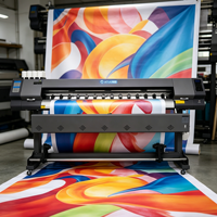 Nueva Impresora Digital Eco Solvente ATUE de 1800mm con Cabezal DX5 para Pancartas, Vinilos, Flex, Pósters, Lonas, Rotulación de Vehículos, 2400DPI, Automática