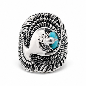 Eagle Design Vintage <b>Ring</b> <b>Men</b> Fashion <b>Ring</b> Retro Style Statement Finger Accessory Bold Design - Product Image 1