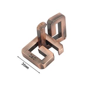 HY7 desbloqueo Kongming inteligente Luban para bloqueo rompecabezas Zinc Metal nueve Anillos vinculados juguete educativo para niños - Product Image 3