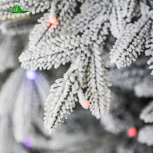 New Design High Quality for 7ft PE/PVC Mixed Artificial Snow <b>Christmas</b> Tree <b>Decoration</b> <b>LED</b> Lights Standing Personalized - Product Image 3