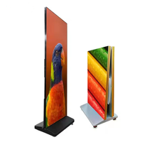 Pantalla LED plegable para interiores P1.5 P1.8 P2.5 Pantalla LED independiente Pantalla LED GOB Pantalla de doble cara para centros comerciales