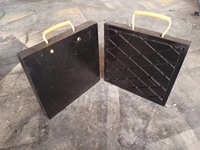 Patins de support pour grue mobile portable, patins de stabilisation pour équipement lourd