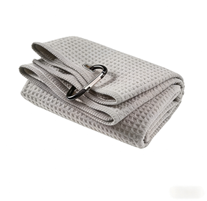 Serviette personnalisée en microfibre gaufrée avec mousqueton, séchage rapide, absorbante, pour sacs de golf - Product Image 3
