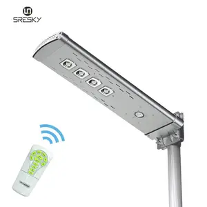 high power integrated led solar street light with motion sensor home lighting outdoor wall lamp with CE FCC