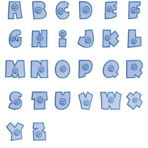 Toppa Ricamata Personalizzata 50MM con Faccina Sorridente e Lettere A-Z, Applicazione da Cucire o Termoadesiva per Giubbotti e Abbigliamento per Bambini - Product Image 6