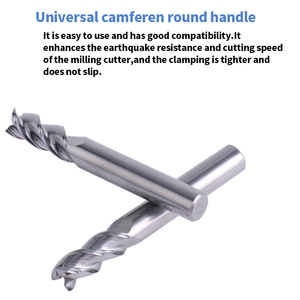 ZII CNC 3-Flute Square <strong>End</strong> Tin-Coated Milling Cutter Customized OEM/ODM Support <strong>for</strong> Aluminum - Product Image 4