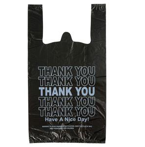 Sacs en plastique HDPE personnalisés avec logo, sacs de courses pour supermarchés, sacs en forme de T-shirt, vente en gros - Product Image 2