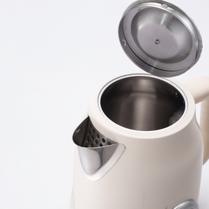 1.7L phong cách retro Ấm đun nước điện kim loại Tea <span class=keywords><strong>Kettle</strong></span> OEM chất lượng tốt Kem nước màu vàng ấm đun nước với nhiệt độ đo - Product Image 6