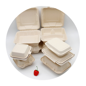 Hot New Product Biodegradable Sugarcane Bagasse Burger Box With Best Price