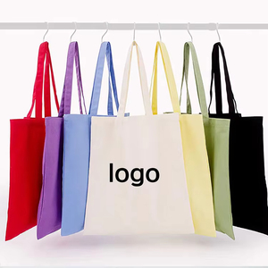 Custom Printed Eco Pattern Recycled Cotton Canvas Tote Bag Personalized Recycled Cotton Canvas Beach Bags Supplier Personalized