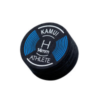 Pointe de queue de billard professionnelle en cuir Kamui Athlete S/M/H, 14 mm, 8 couches, fabriquée en Chine, à vendre