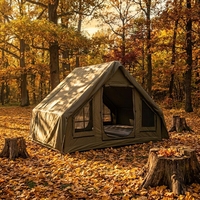 Tente pliable en toile Oxford 600D imperméable avec pompe gonflable, quatre saisons, double couche, écologique, grand espace, portable