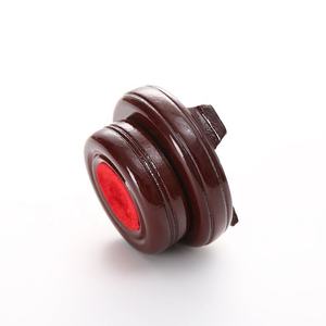 Wholesale Decoration Red Round Rotating Display Wooden <b>Stand</b> Wood Base for <b>Crystal</b> Balls Big Sphere for Decoration - Product Image 4