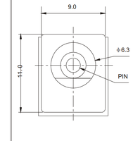 Connecteur de prise d'alimentation CC BSUN Custom DC0012D 3PIN 6,3 mm