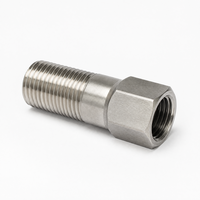 Adaptateur d'extension hexagonal forgé en acier inoxydable 201 304 BSPP BSPT 3/4' 3-7cm, filetage mâle, surface lisse, raccords de tuyauterie basse pression