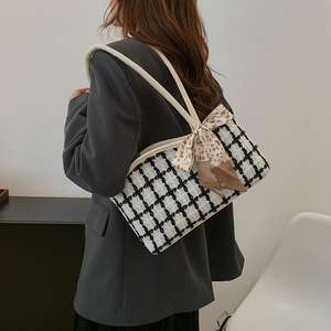 Nouveau sac à main, nouvelle tendance, sac à main pour femme à carreaux grande capacité, sac fourre-tout tendance - Product Image 1