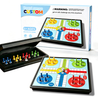Jeu de société magnétique pliable personnalisé - Cadeau écologique pour fêtes - Jeu éducatif familial portable - Boîte personnalisée avec logo