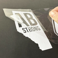 Autocollants de voiture en vinyle adhésif imperméable personnalisés avec logo de marque noir en gros, transfert UV, étiquettes