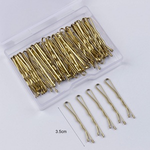 Pasadores de Pelo Estilo Europeo MIO, 50/100 Piezas, Horquillas Pequeñas de 3.5cm, Color Dorado y Negro, Venta al por Mayor, Clips para el Cabello para <span class=keywords><strong>Niñas</strong></span> y Mujeres, Clip Lateral - Product Image 5