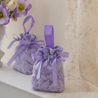 Bijoux de noël sac cadeau bonbons dragée sac à cordon pour la maison vacances fête bricolage décorations de mariage pour le shopping