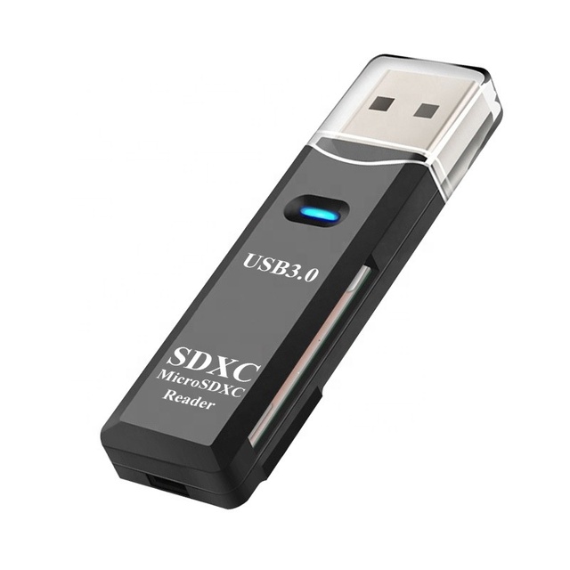 Super Speed 2 in 1 USB 3.0 Card Reader for SDHC SDXC Micro TF SD Adapter OTG SD/TF Trans-flash Card for Mac10 Win7/8/xp/vista