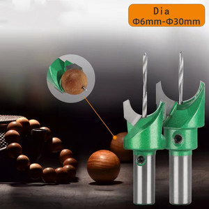 Mũi Khoan Định Tuyến Hạt Phật Bằng Gỗ Mũi Khoan Bi Làm Mộc Mũi Khoan Định Tuyến Cacbua Dia.6-30Mm Dụng Cụ Cầm Tay Cấp Công Nghiệp - Product Image 2