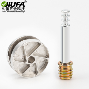 Connecteur trois-en-un robuste Jiufa pour l'assemblage de lits et armoires avec roue excentrique et vis - Product Image 2