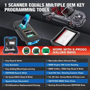 LAUNCH X431 <span class=keywords><strong>IMMO</strong></span> PLUS Scanner de diagnostic automobile OBD2 avec X-PROG3 et DBScar VII pour la programmation de clés et le codage ECU, outils de diagnostic automobile pour toutes les voitures - Product Image 5