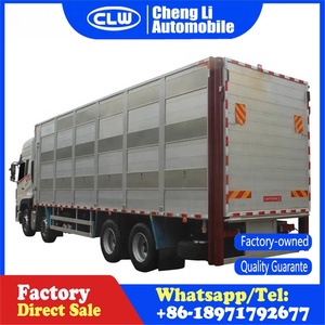 Nouveau véhicule de transport de bétail et de volaille <span class=keywords><strong>8x4</strong></span>, diesel, <span class=keywords><strong>camion</strong></span> de transport de porcs, conduite à gauche, 4x2, roues motrices, fourgon, réservoir de cargaison, Chine - Product Image 5