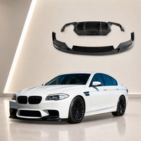 Nouveau kit carrosserie modifié pour BMW Série 5 F10 F18 2011-2016 : Lame avant et diffuseur arrière en fibre de carbone M5