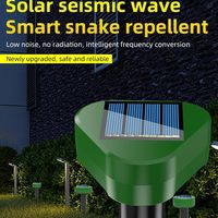 Répulsif à rongeurs à énergie solaire pour serpent, taupe, gaufre - Utilisation à la ferme et sur la pelouse