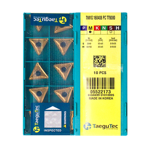 Taegutec TNMG160408-PC tt9080 100% ban đầu tungsten carbide CNC Công cụ Cắt chèn 65 + độ cứng bên ngoài chuyển OEM - Product Image 1