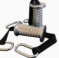 Poignées de fitness haut de gamme, antidérapantes, robustes, pour exercices de traction, poignée chromée pour la musculation