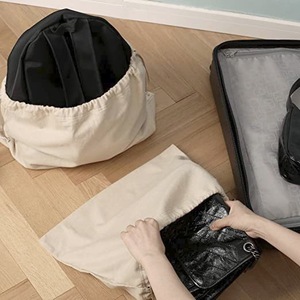 Sacs promotionnels de luxe en velours suédé jetables avec fenêtre transparente pour sacs à main, chaussures, sèche-cheveux et vêtements - Product Image 5