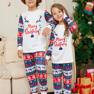 Ensemble Pyjamas de Noël Famille Imprimé Mode Père Mère Enfants Chien Tenues Assorties Famille Vêtements de Nuit - Product Image 4