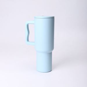 <b>40oz</b> H4.0 <b>Handle</b> Car Travel <b>Tumbler</b> Vacuum Mug Lid Straw Non-Slip Base OEM ODM Custom Color - Product Image 6