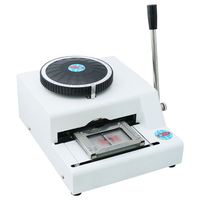 Machine à embosser manuelle en acier inoxydable pour cartes PVC, cartes cadeaux, cartes VIP, machine à embosser les cartes en plastique
