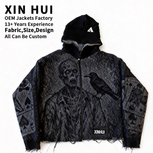 Chaqueta Bomber de Invierno para Hombre, Personalizada, con Cuello Alto, Ecológica, Impermeable, Cortavientos, con Cremallera Completa y Dobladillo con Borde - Product Image 1