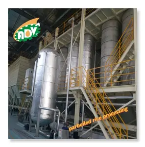 pressure vessel tank/rice husk fired steam boiler/complete grain parboiled rice process line