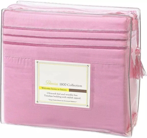 סדרת 2200 באיכות גבוהה microfiber מלון דף הבית 4 סט גיליון 10 מצעים צבע - Product Image 1