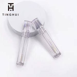 Envases de Brillo Labial Reciclables Personalizados con Muestra Gratuita, Tubos Redondos Transparentes para Brillo Labial con Pincel - Product Image 3