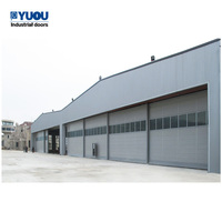 Porte Coulissante Automatique Motorisée, Grande Porte de Hangar, Porte Coulissante Aluminium pour Avions et Hélicoptères