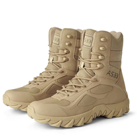 Bottes tactiques respirantes à lacets pour grandes tailles, idéales pour les forces spéciales et la randonnée en extérieur, résistantes à l'usure