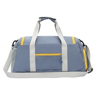Sac de sport et de voyage en nylon imperméable 2026 avec compartiment à chaussures et poche humide, personnalisable avec logo, idéal pour le yoga et la gym (vente en gros)