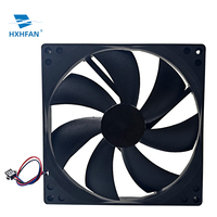 Elektrischer DC 180x180x25mm Axiallüfter 12/24V Kugellager 70000 Stunden Lebensdauer Kunststoffblätter PWM OEM ODM Luftkühlventilator