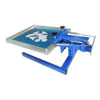 Nueva Impresora de Serigrafía Manual para Camisetas - Un Solo Color - Área de Impresión de 450x550 mm - Banco de Trabajo de 1 Estación para Ropa