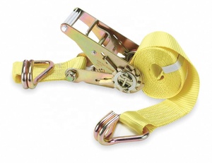 Sangles d'arrimage à cliquet avec crochets doubles en <span class=keywords><strong>J</strong></span>, sangles robustes pour camion, remorque, moto, bateau, transport de marchandises - Product Image 4