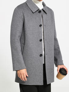 Abiti da Cerimonia <span class=keywords><strong>Doppiopetto</strong></span> per Uomo in Lana Pettinata, per Affari, Cene Casual, Banchetti, Taglie Forti, Completo con Soprabito - Product Image 1