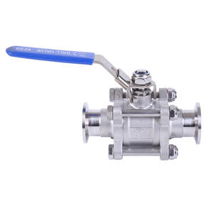 Válvula de Bola de Tres Piezas de Acero Inoxidable Anticorrosión y Resistente a la Oxidación de la Serie KF, Venta Directa de Fábrica - Product Image 3